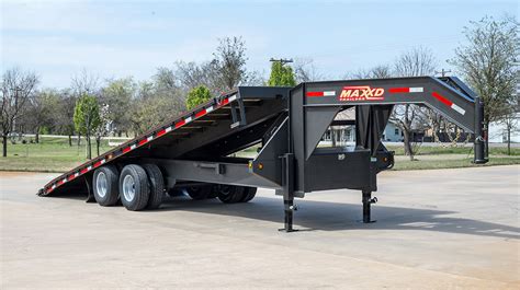 Has ramps that store underneath for loading equipment. . Craigslist gooseneck flatbed trailers for sale
